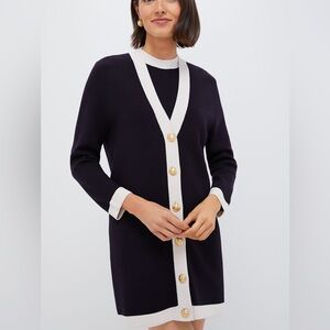 Tuckernuck Hyacinth House Cream & Navy Elizabeth Knit Dress NWT